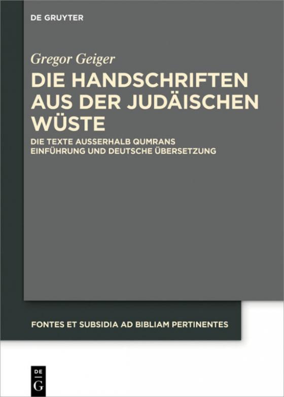 Cover-Bild Die Handschriften aus der Judäischen Wüste