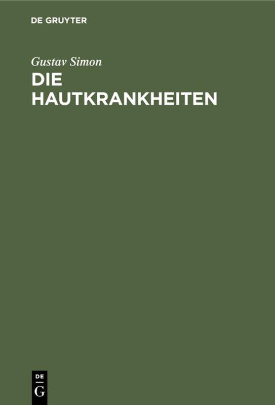 Cover-Bild Die Hautkrankheiten