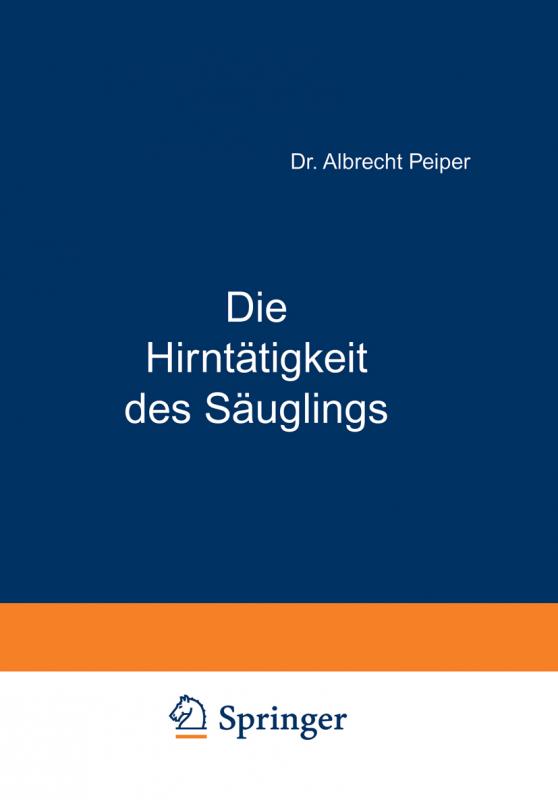 Cover-Bild Die Hirntätigkeit des Säuglings