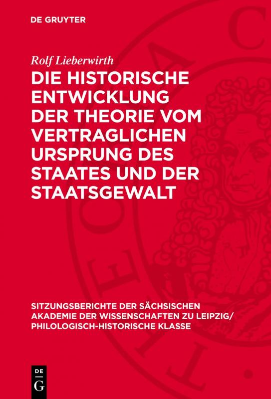 Cover-Bild Die historische Entwicklung der Theorie vom vertraglichen Ursprung des Staates und der Staatsgewalt