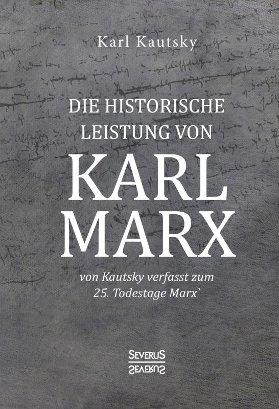 Cover-Bild Die historische Leistung von Karl Marx