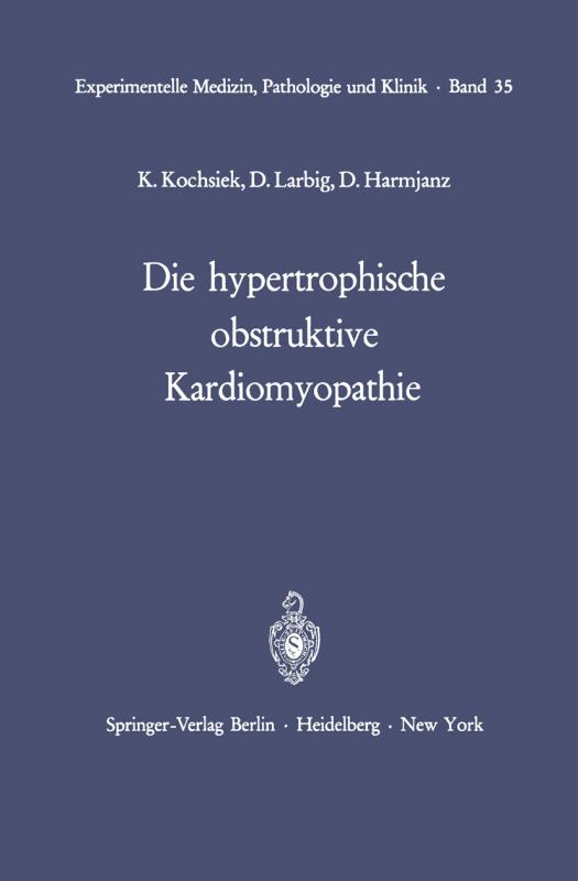 Cover-Bild Die hypertrophische obstruktive Kardiomyopathie