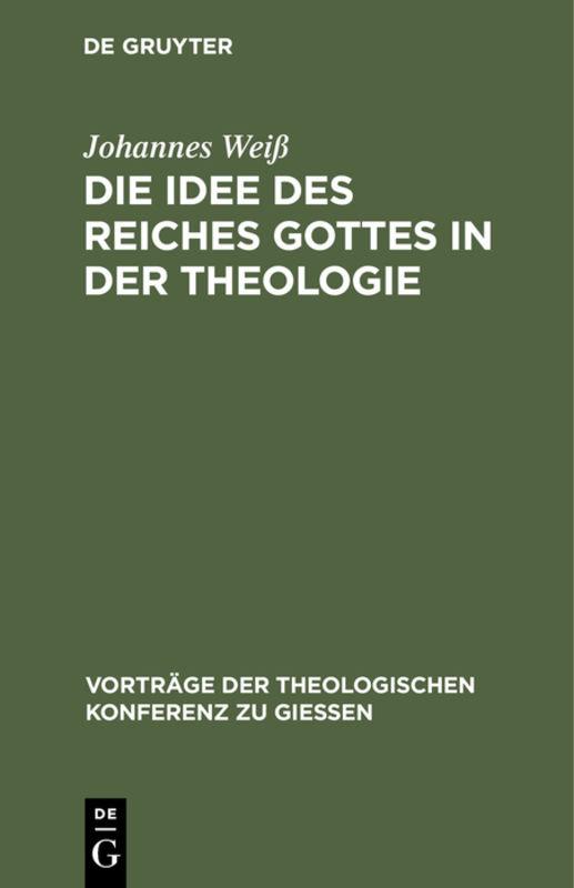 Cover-Bild Die Idee des Reiches Gottes in der Theologie