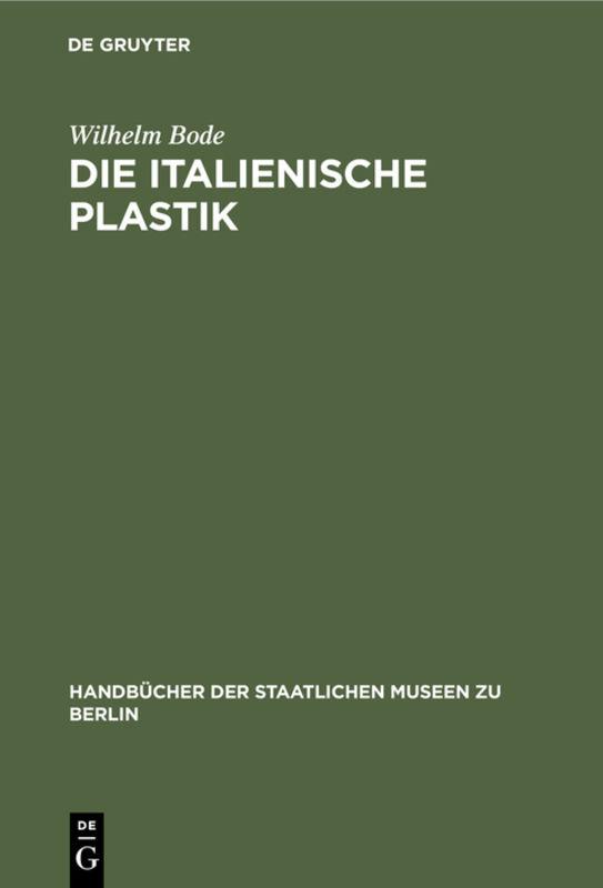 Cover-Bild Die italienische Plastik