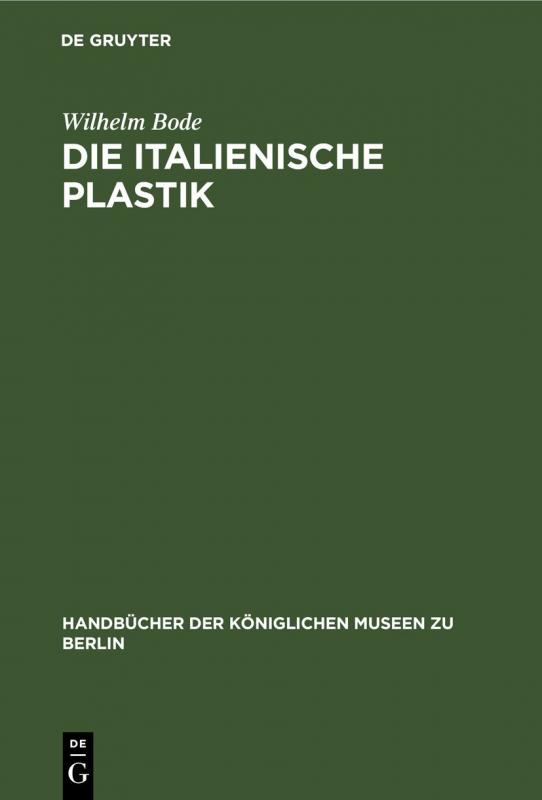 Cover-Bild Die italienische Plastik