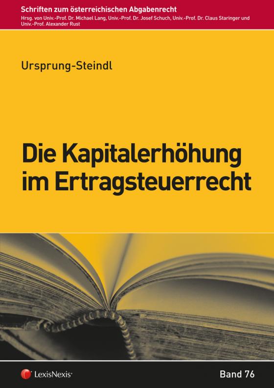 Cover-Bild Die Kapitalerhöhung im Ertragsteuerrecht