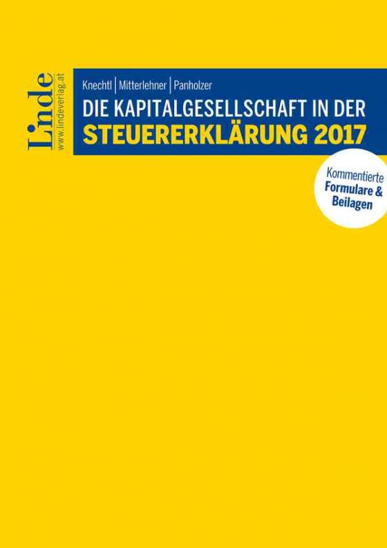 Cover-Bild Die Kapitalgesellschaft in der Steuererklärung 2017