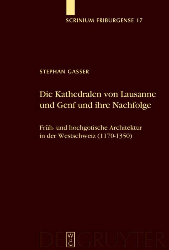 Cover-Bild Die Kathedralen von Lausanne und Genf und ihre Nachfolge