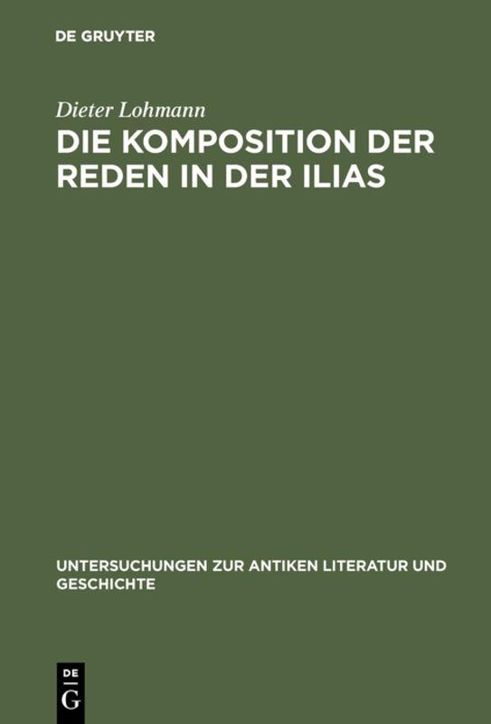 Cover-Bild Die Komposition der Reden in der Ilias