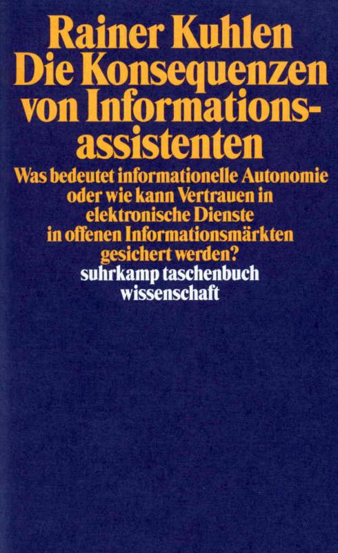 Cover-Bild Die Konsequenzen von Informationsassistenten