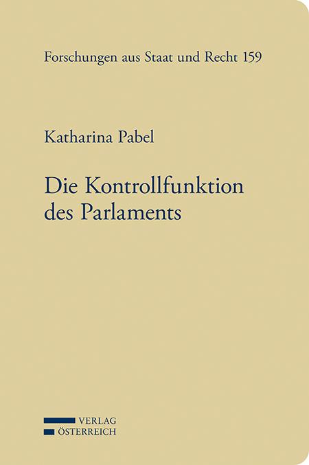 Cover-Bild Die Kontrollfunktion des Parlaments