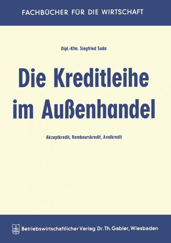 Cover-Bild Die Kreditleihe im Außenhandel