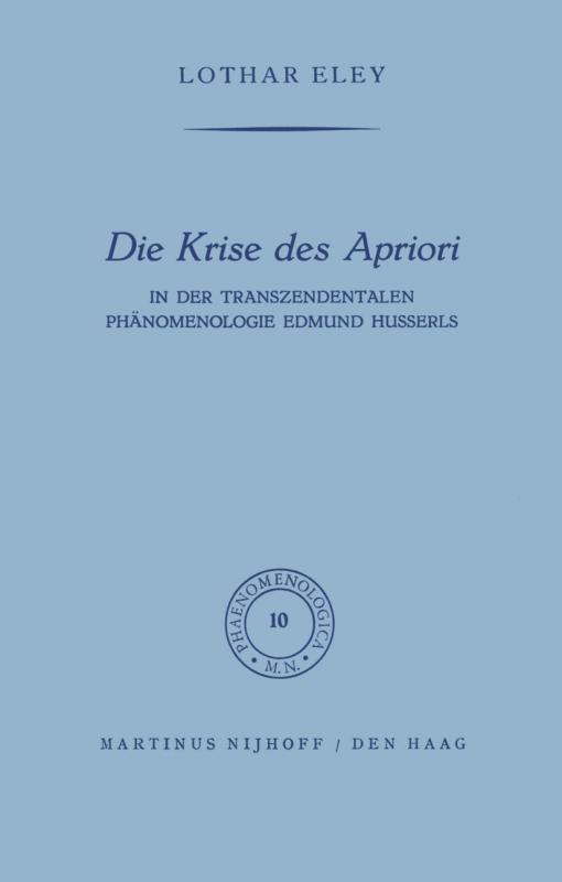 Cover-Bild Die Krise des Apriori