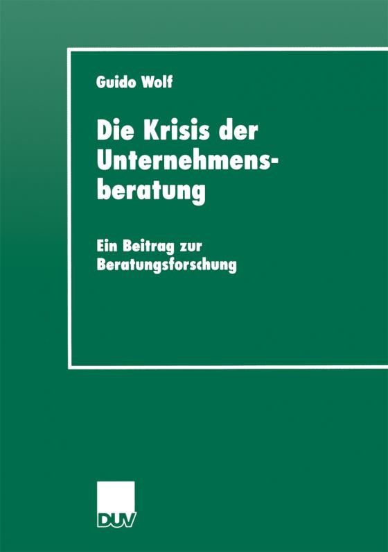 Cover-Bild Die Krisis der Unternehmensberatung