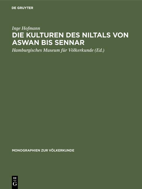 Cover-Bild Die Kulturen des Niltals von Aswan bis Sennar