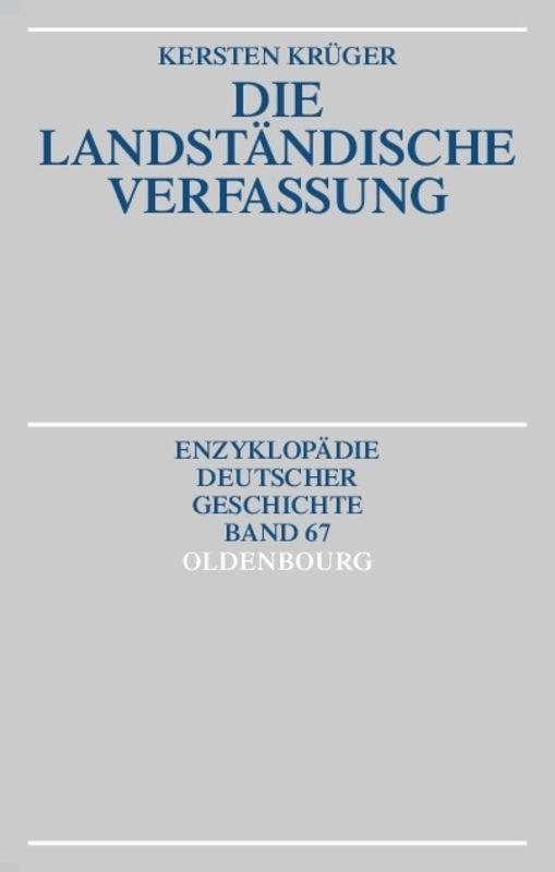 Cover-Bild Die Landständische Verfassung