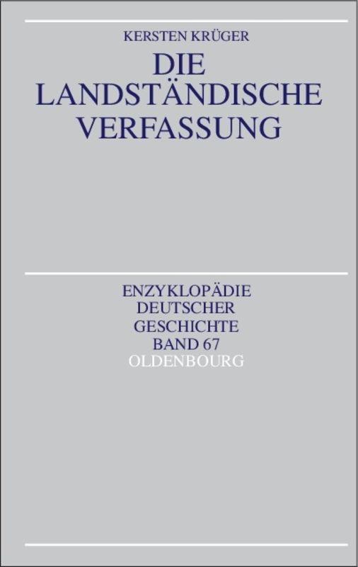 Cover-Bild Die Landständische Verfassung