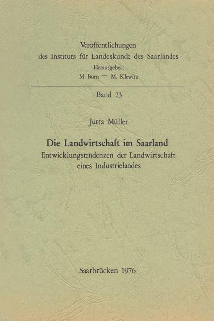 Cover-Bild Die Landwirtschaft im Saarland