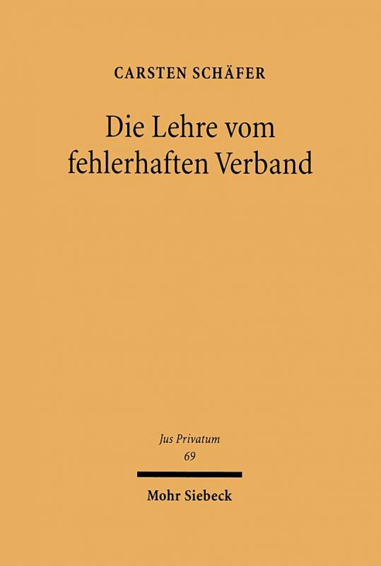 Cover-Bild Die Lehre vom fehlerhaften Verband