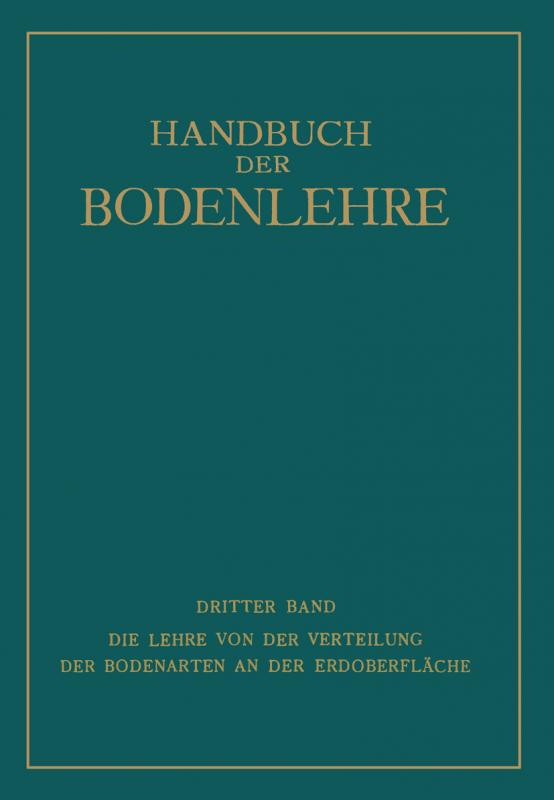 Cover-Bild Die Lehre von der Verteilung der Bodenarten an der Erdoberfläche