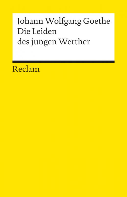 Cover-Bild Die Leiden des jungen Werther. Textausgabe mit Nachwort