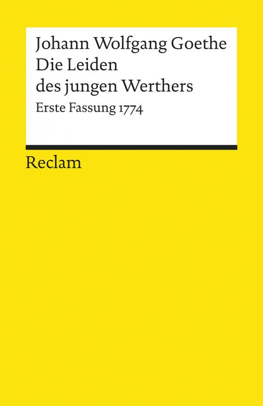 Cover-Bild Die Leiden des jungen Werthers. Erste Fassung von 1774