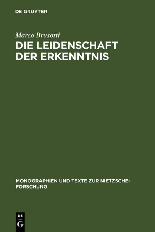 Cover-Bild Die Leidenschaft der Erkenntnis