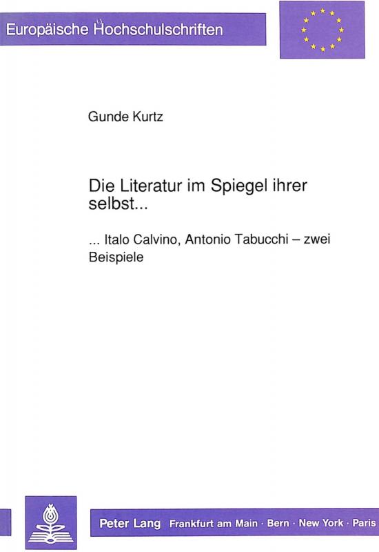 Cover-Bild Die Literatur im Spiegel ihrer selbst...