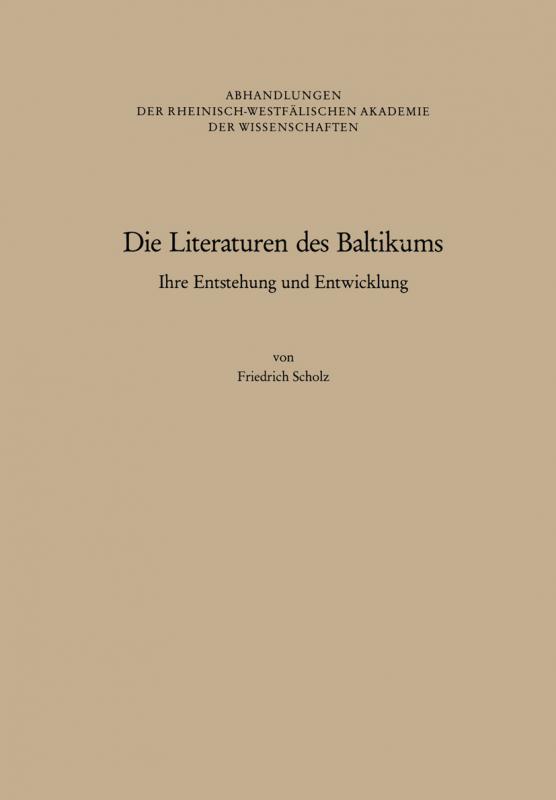 Cover-Bild Die Literaturen des Baltikums