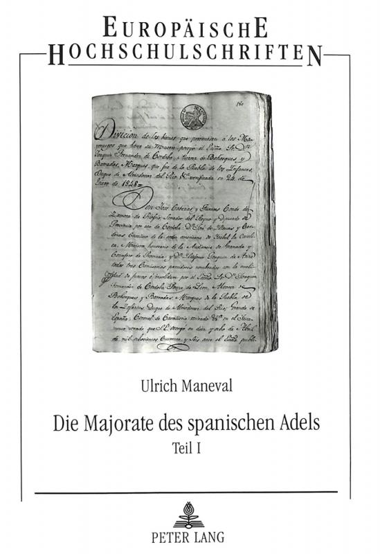 Cover-Bild Die Majorate des spanischen Adels