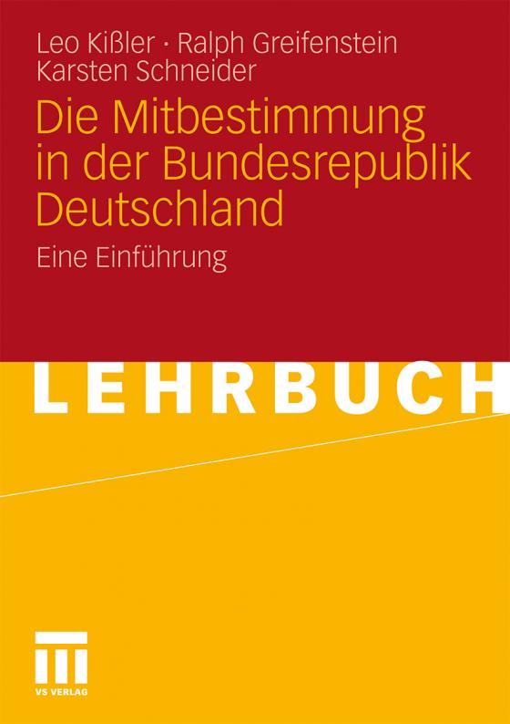 Cover-Bild Die Mitbestimmung in der Bundesrepublik Deutschland