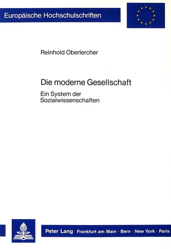 Cover-Bild Die moderne Gesellschaft