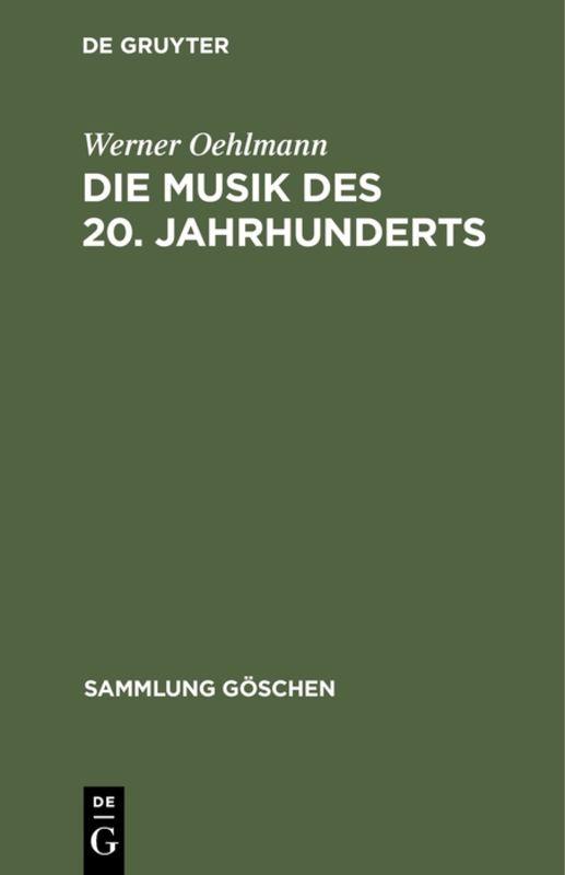 Cover-Bild Die Musik des 20. Jahrhunderts