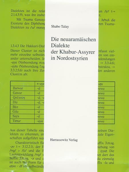 Cover-Bild Die neuaramäischen Dialekte der Khabur-Assyrer in Nordostsyrien