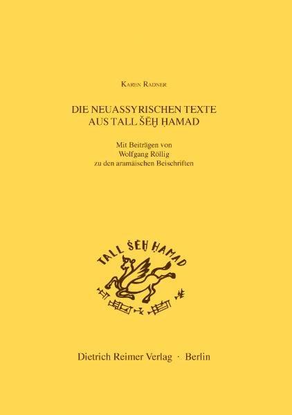 Cover-Bild Die neuassyrischen Texte aus Tall Seh Hamad