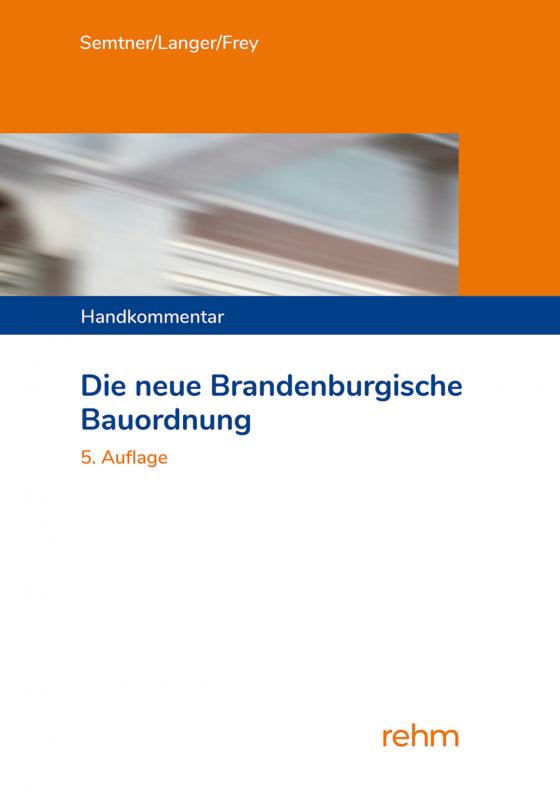 Cover-Bild Die neue Brandenburgische Bauordnung