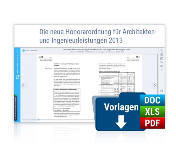 Cover-Bild Die neue Honorarordnung für Architekten- und Ingenieurleistungen 2013
