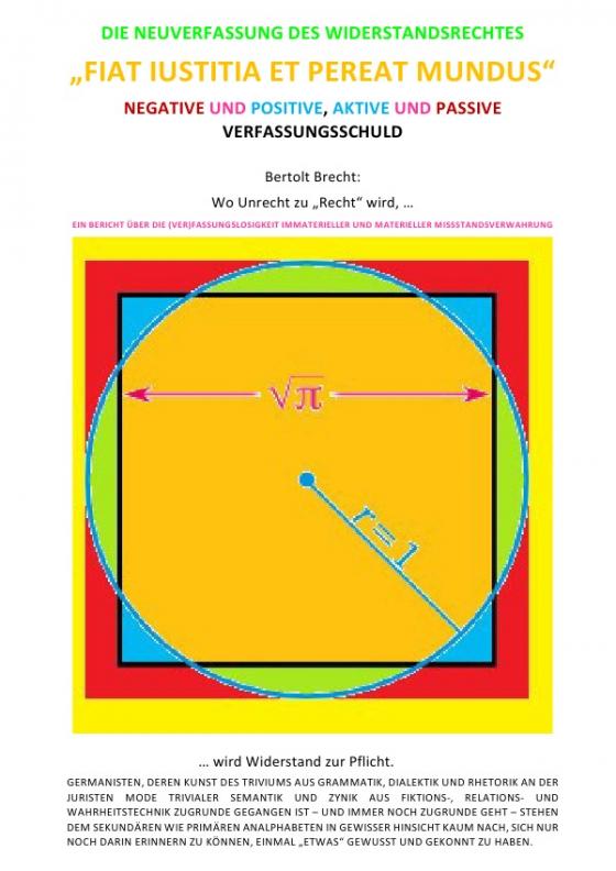 Cover-Bild DIE NEUVERFASSUNG DES WIDERSTANDSRECHTES – „FIAT IUSTITIA ET PEREAT MUNDUS“