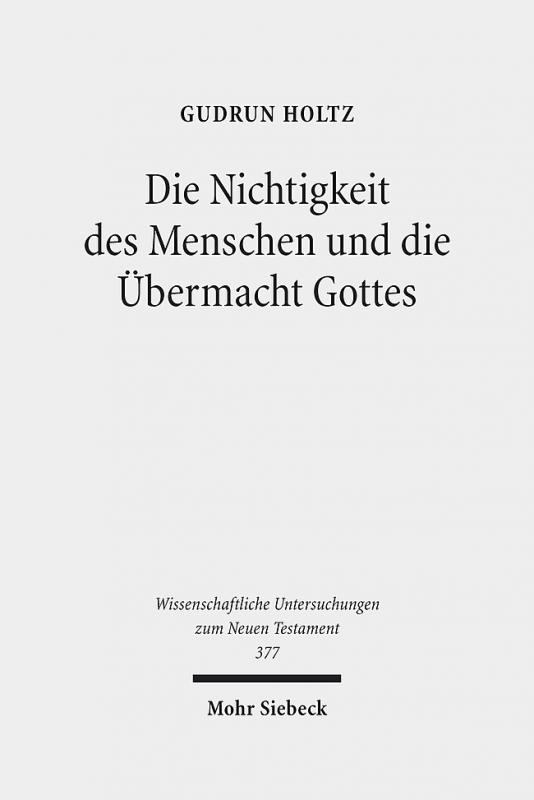 Cover-Bild Die Nichtigkeit des Menschen und die Übermacht Gottes