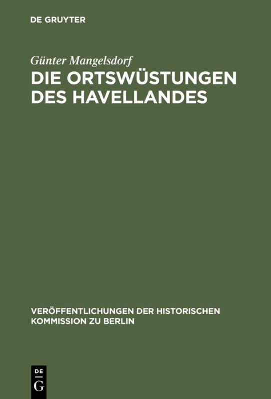 Cover-Bild Die Ortswüstungen des Havellandes