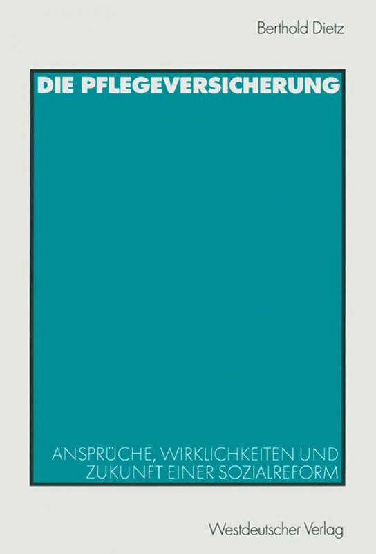 Cover-Bild Die Pflegeversicherung