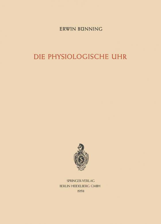Cover-Bild Die physiologische Uhr