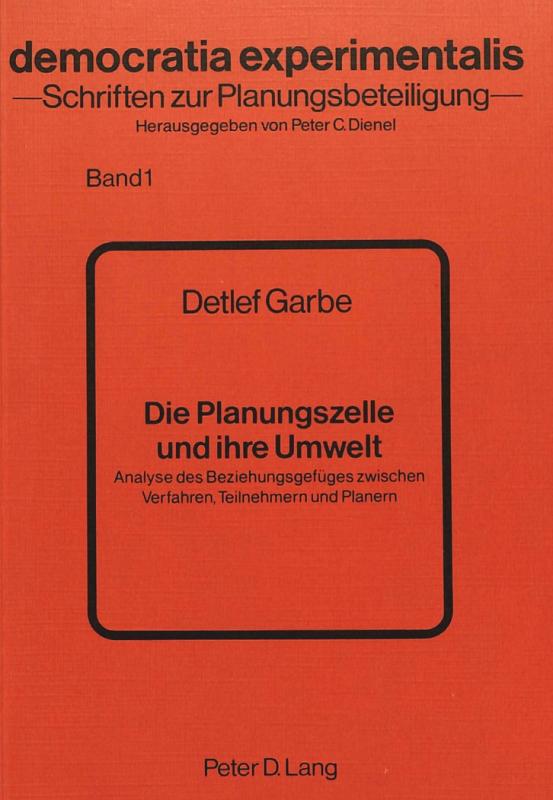 Cover-Bild Die Planungszelle und ihre Umwelt