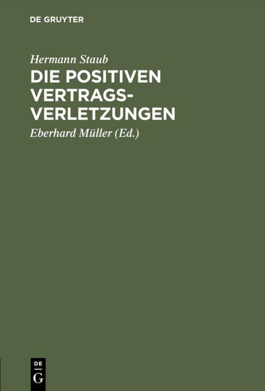 Cover-Bild Die positiven Vertragsverletzungen