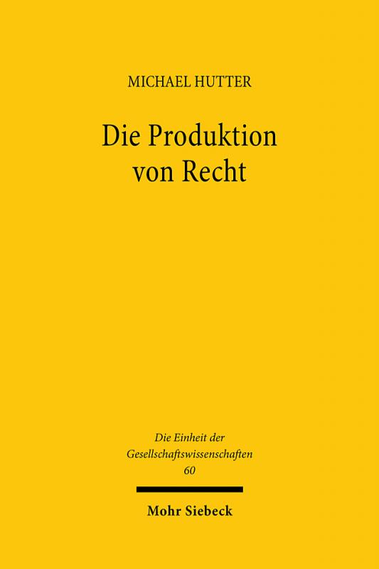 Cover-Bild Die Produktion von Recht