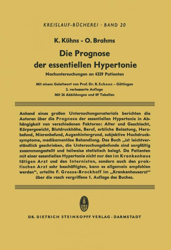 Cover-Bild Die Prognose der Essentiellen Hypertonie