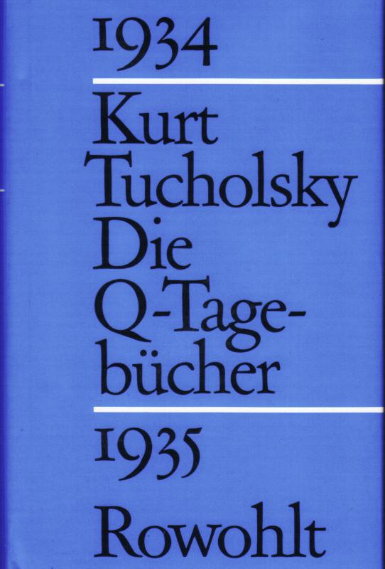 Cover-Bild Die Q-Tagebücher 1934 - 1935