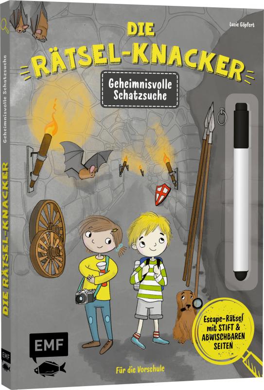 Cover-Bild Die Rätsel-Knacker – Geheimnisvolle Schatzsuche (Buch mit abwischbarem Stift)