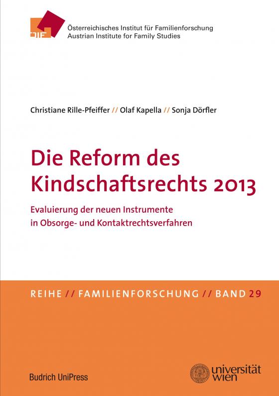 Cover-Bild Die Reform des Kindschaftsrechts 2013