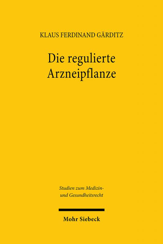 Cover-Bild Die regulierte Arzneipflanze